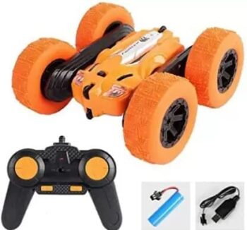 Remote Control Double Flip 360° Drift Stunt Car for Kids | Off-Road Vehicle with LED Headlights | Multi-Color Racing Toy Car_open92.com