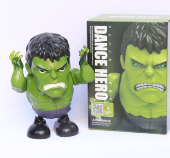 Dance Hero-Hulk | Electronic Toy | Dancing Hero | Musical Toy | Music with Dance Movement | Battery Operated | Light & Music | For Ages 12+ Months