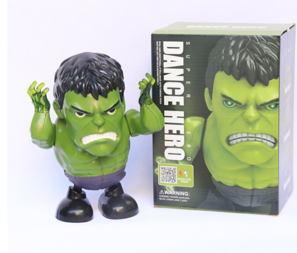 Dance Hero-Hulk | Electronic Toy | Dancing Hero | Musical Toy | Music with Dance Movement | Battery Operated | Light & Music | For Ages 12+ Months